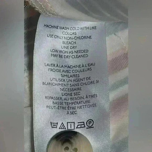 By-Anthropology Low Rise Blue/Burnt Orange Striped Flare Pants Women’s‎ Sz 10 - Picture 8 of 9